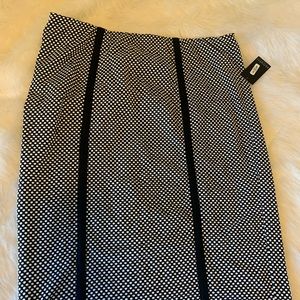 Polka dot pencil skirt